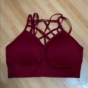 Fornia, Lattice Front Bralette, Size S/M